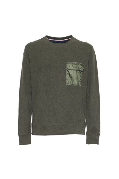 Tommy Hilfiger Ανδρική Μπλούζα Μακρυμάνικη MW0MW04099-323 Χακί - Large