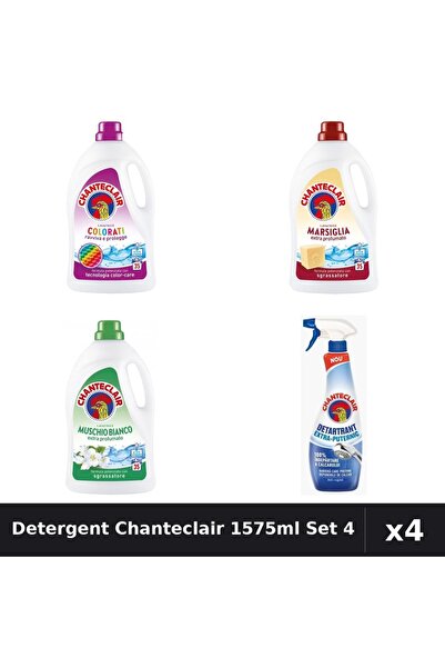 Chanteclair Set 4 Detergenți Lichid Rufe 1575ml 35 Spalari - Color, Marsilia,...