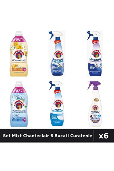 Chanteclair Set 6 Bucati Curatenie - Balsam 1800ml, Degresant, Detartrant 625ml