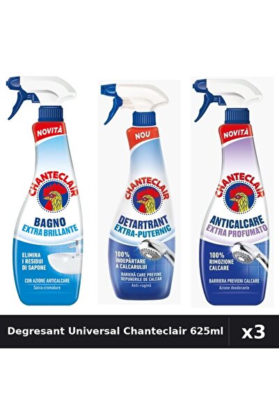 Chanteclair Set 3 Degresant Universal 625ml - Extra Parfumat, Puternic, Stral...