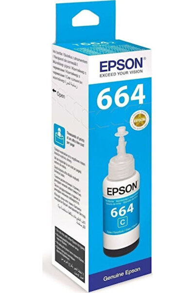EPSON 664 Γνήσιο Μελάνι Εκτυπωτή InkJet Κυανό (C13T66424A)