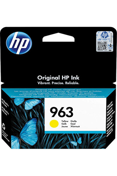 HP 963 Γνήσιο Μελάνι Εκτυπωτή InkJet Κίτρινο (3JA25AE)