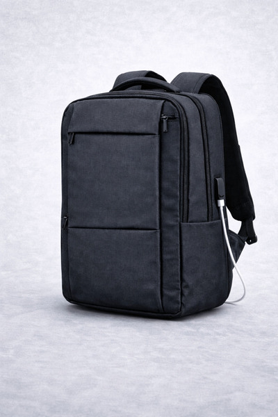 OEM Black classic backpack for 15-inch laptop and tablet, with separate compa...