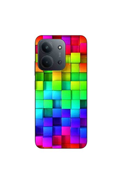 OEM Калъф, съвместим с Xiaomi Redmi 15C, силиконов гел TPU, с шарка на цветни...