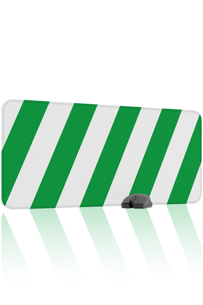 mousepad bastir Green White 90X40 XXL Fan Gaming Player Mouse Pad Non-Slip Ba...