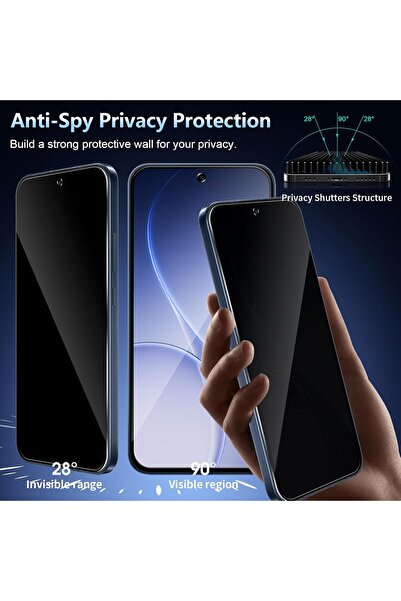 aheaks واقي شاشة ماتي جوست متوافق مع Reno 15F 5G/Reno 15 FS، زجاج حماية نانو ...