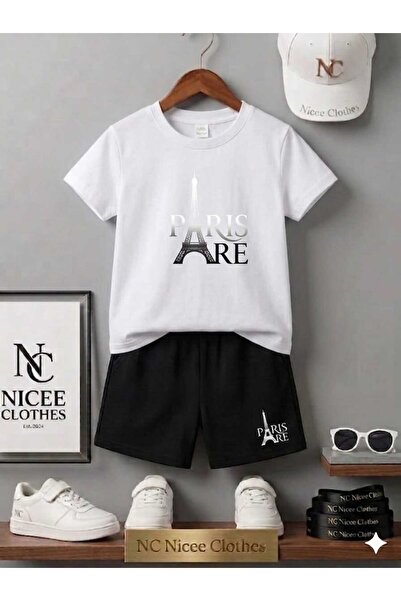 NC Nicee Clothes ΚΑΛΟΚΑΙΡΙΝΟ ΠΑΙΔΙΚΟ ΜΠΛΟΥΖΑΚΙ ΚΑΙ ΣΟΡΤΣ UNISEX (ΕΚΤΥΠΩΣΗ PAR...