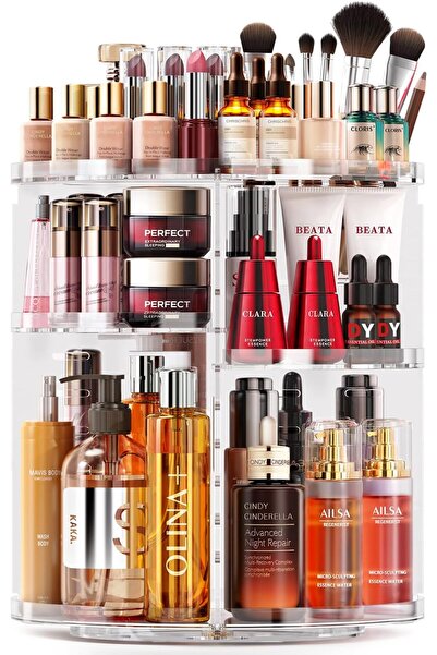 Auxmir Rotating Makeup Organiser, 9-Tier Adjustable Makeup Organiser with 360...