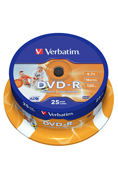 Verbatim DVD-R imprimabile 25/SET 4.7GB 16X 43538