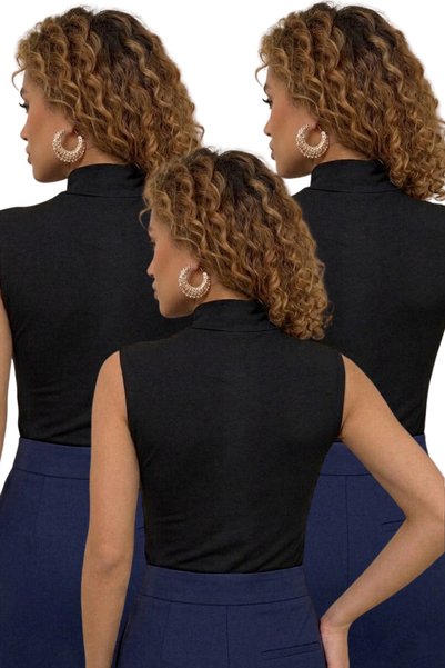 Oyga Women's Cotton Lycra Flexible Zero Sleeve 3-Piece Economical Package, Quality and Affordable
