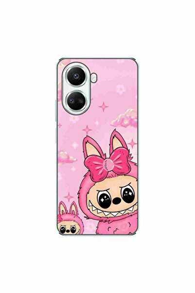 OEM Θήκη συμβατή με Huawei Nova 10 SE Σιλικόνης Gel TPU Μοντέλο Labubu Pink F...