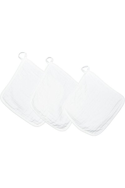 Generic Envi Baby - Organic Bamboo Face Cloth Pack of 3 - White