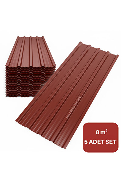 mm demir market 2 Metre Trapez Sac 5 Adet – Galvaniz Çatı ve Cephe Sacı – Day...