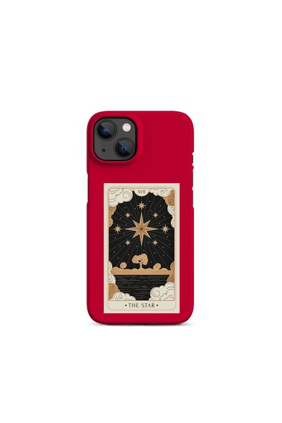 KaffCase حافظة هاتف متوافقة مع آيفون 13-14-15 بتصميم ستار تاروت