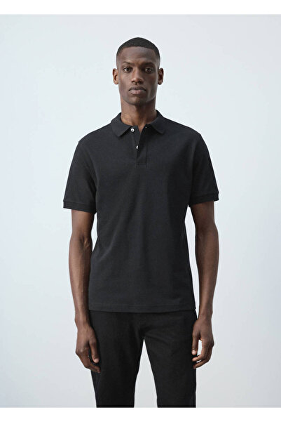 MANGO Man Regular kesim pamuklu pike polo gömlek
