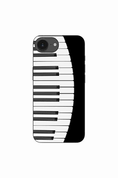 OEM Husa compatibila cu Apple iPhone 16e Silicon Gel Tpu Model Piano Keys