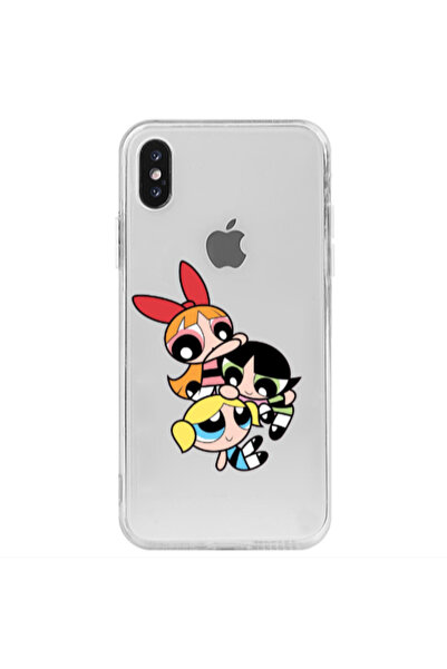 Other Apple iPhone X Powerpuff Transparent Silicone TPU Θήκη