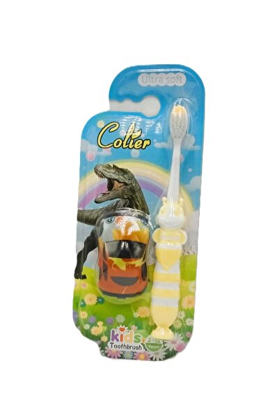 colier Kids Ultra Soft Toothbrush with Toy – Bee & Car Set