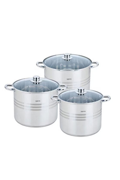 La Roma Scent Your Story DAR 6-piece stainless steel pot Top Bottom Set with ...