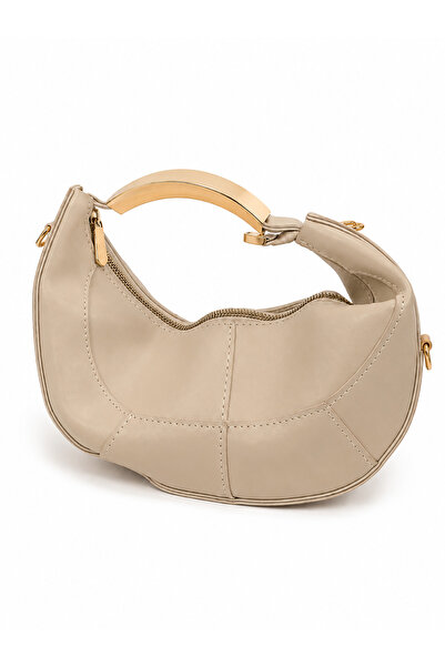BagsBunny Metal Saplı Yarım Ay Çanta