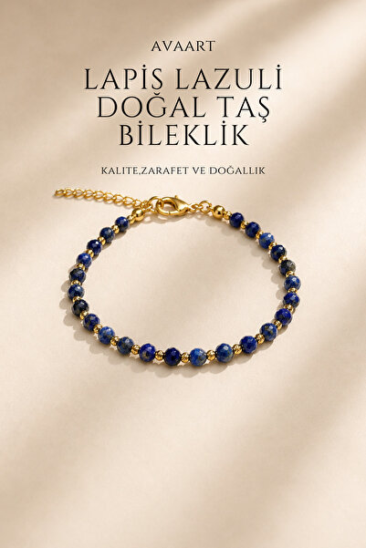Lapis Lazuli Taşı Doğal Taş Kadın Bileklik