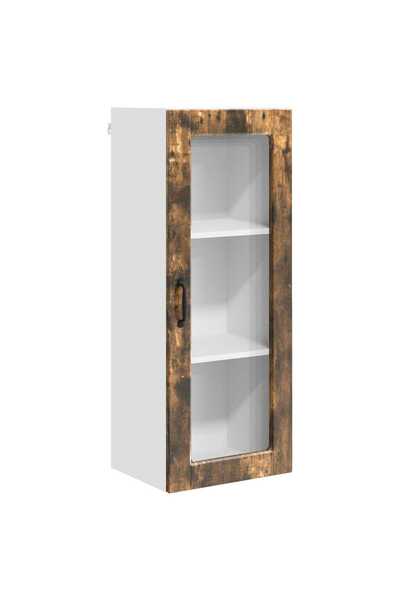 vidaxl Dulap de bucătărie cu raft Stejar fumuriu 40 x 31 x 100 cm