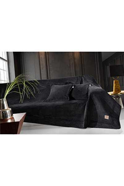 Guy Laroche Rubicon Μαύρο Ριχτάρι Καναπέ (Τετραθέσιο) 170x350 100% Πολυεστέρα...