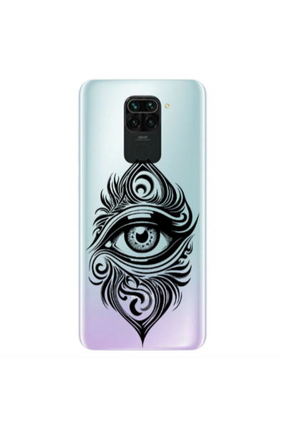 Other Xiaomi Redmi Note 9 Eye patterned drawing Transparent Silicone TPU Θήκη
