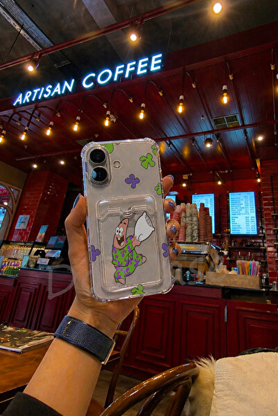 DoaCase iPhone 17 Uyumlu Kartlıklı Şeffaf Kılıf Köşe ve Kamera Korumalı Darbe...
