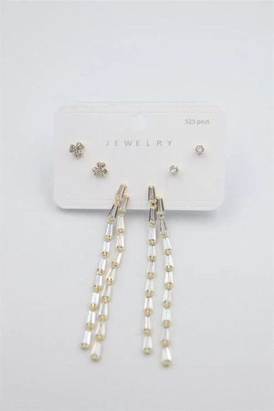 Marsilyan Nvdn- Ieg - Multiple Set Earrings - Gold Iegrs-Nvdn1