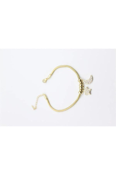 Marsilyan Nvdn- Ieg - Moon Star Charm Bracelet - Gold Iegrs-Nvdn1