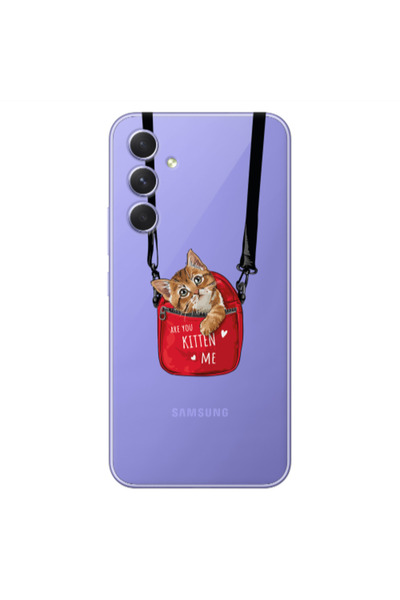 Other Samsung A35 Are you kitten Transparent Silicone TPU Θήκη