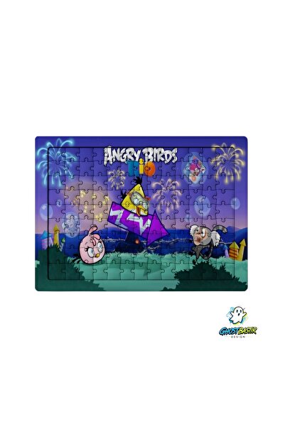 Ghostbastır Design Angry Birds 99 Piece Standing Puzzle – Decorative Children...