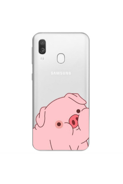 Other Samsung A40 Piggy 1 Transparent Silicone TPU Θήκη