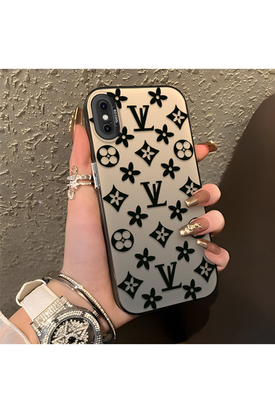 Hontinga iPhone X Uyumlu Silikon Kenar Sert Arka Kılıf Couple Telefon Kılıfı ...