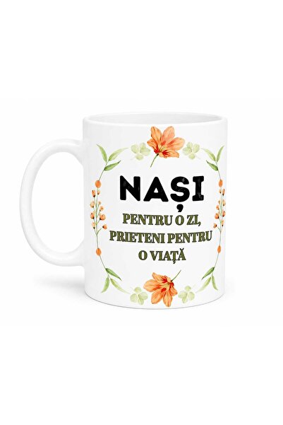 OEM Cană personalizată – „Nași pentru o zi, prieteni pentru o viață”