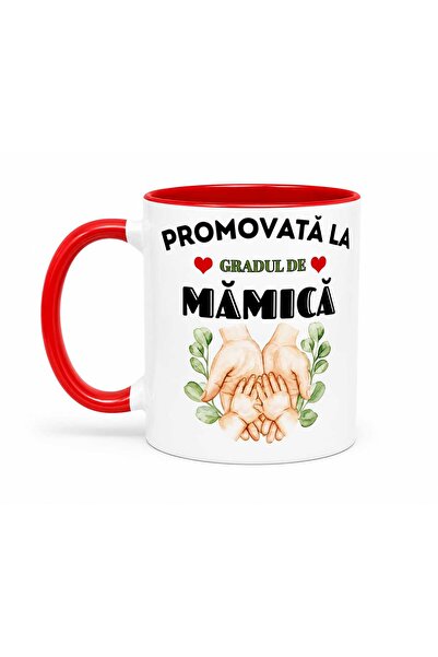 OEM Cană personalizată – „Promovată la gradul de Mămică”