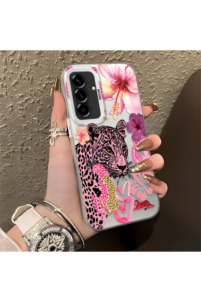 Hontinga Samsung Galaxy A36 Compatible Silicone Edge Hard Back Case Couple Ph...