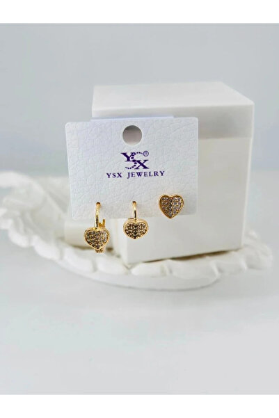 Marsilyan Nvdn- Ieg - Zircon Stone Triple Combination Earrings Iegrs-Nvdn1