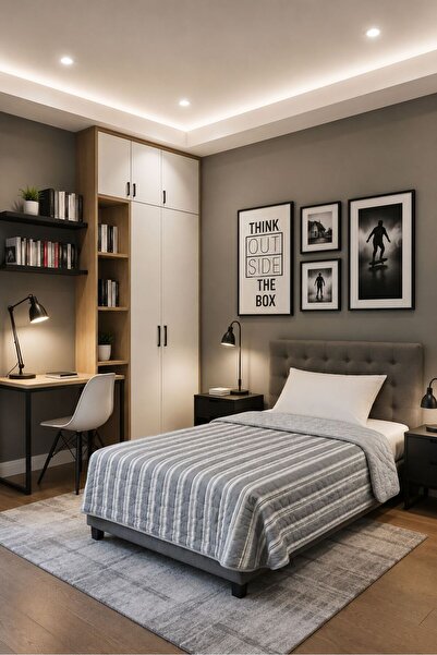 meressa home Kapitone Pamuklu Yatak Örtüsü Tek Kişilik Pike & Battaniye & İnc...