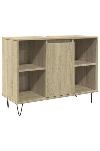 vidaxl Bathroom cabinet, sonoma oak, 80x33x60 cm, composite wood