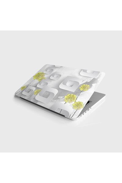 Yıldızan Terra Organik Laptop Notebook Pc Covering Sticker Yellow Flower Terr...
