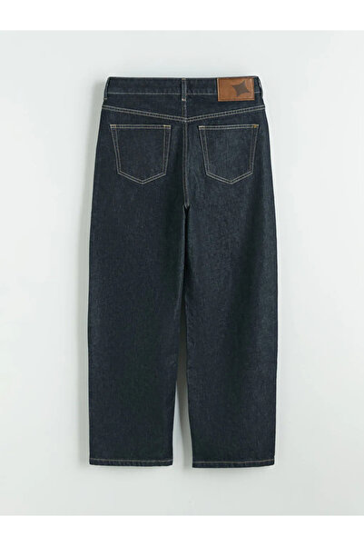 LC Waikiki Navy Blue Petite Baggy Fit Women's Jean Pants