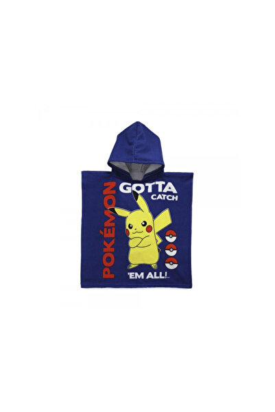 Pokemon Polyester poncho towel, Pokémon Catch, 55x110 cm Blue