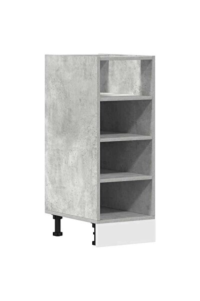 vidaxl Dulap inferior "Riga", gri beton, 30x44,5x81,5 cm, PAL