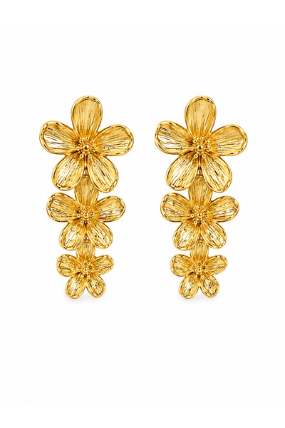 Ressia Vip Three Row Dangle Earrings