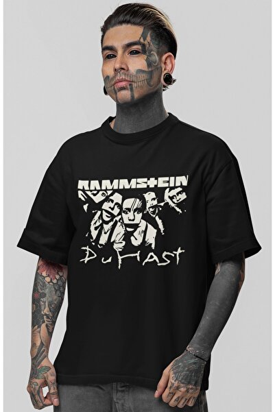 SEVBANO Rammstein rok metal muzički bend, unisex majica sa širokim krojem i p...