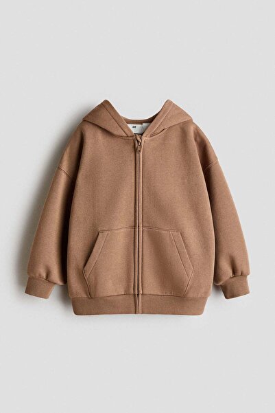 H&M هودي بسحاب كبير الحجم