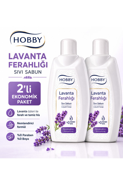 Hobby Premium Sıvı Sabun Lavanta Ferahlığı 1500 ml X 2 ADET