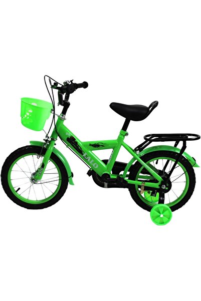 Raed Azzeem Children's Bicycle with Basket and Rear Seat, Green, Model KX.16,...